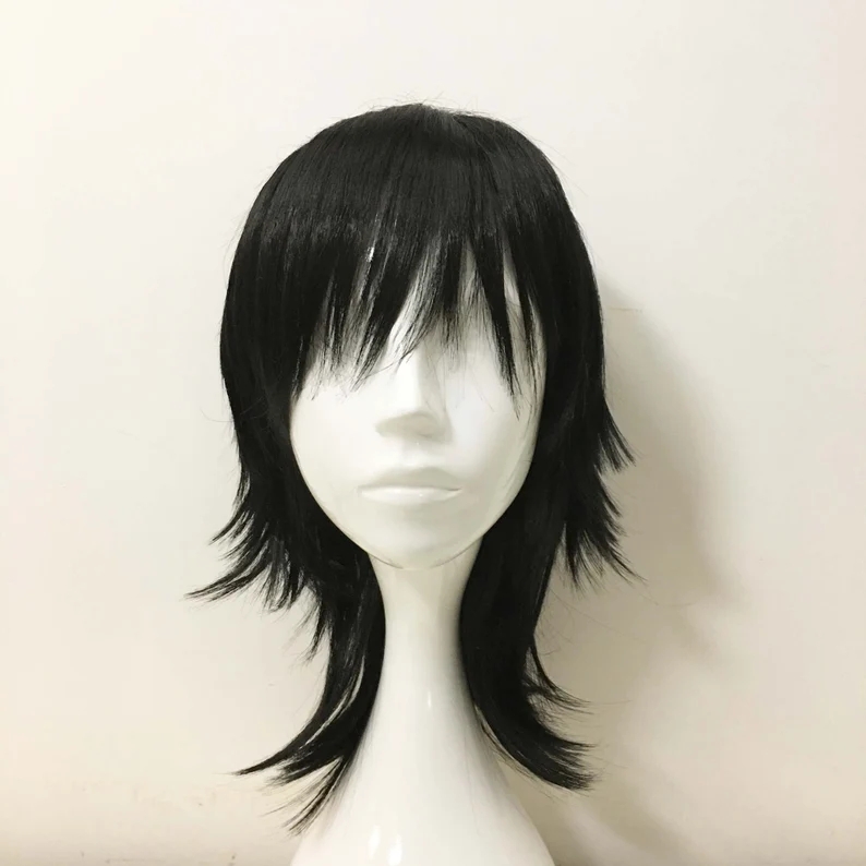 Women'S Emo Accessories - Middellange Rechte Cosplay Anime Pruik Emo