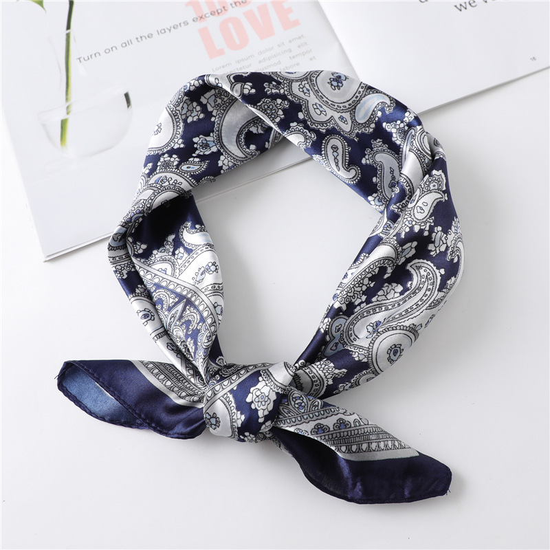 Silk Scarf Square - 60Cm Luxe Vierkante Zijden Sjaal Voor