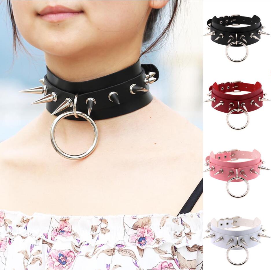 Women'S Emo Accessories - Lange Punker Choker Punk Kraag Vrouwen
