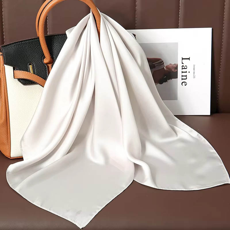 Luxe Effen Kleur Zijden Vierka - Silk Scarf Square recensie en prijs