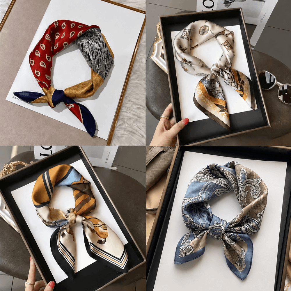Zijden materiaal zijden vierka - Silk Scarf Square recensie en prijs