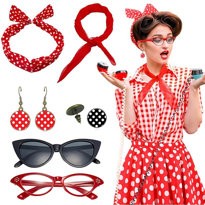 Carnaval Jaren 50 Party Polka  - Women'S Accessories In The 1950S recensie en prijs